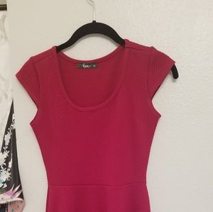 Beautiful red cropped sleeve mini dress